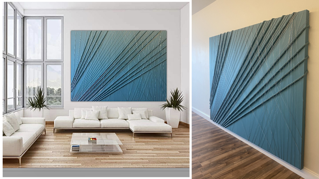 Kinetic string art by Alessandra Meskita — piece 106