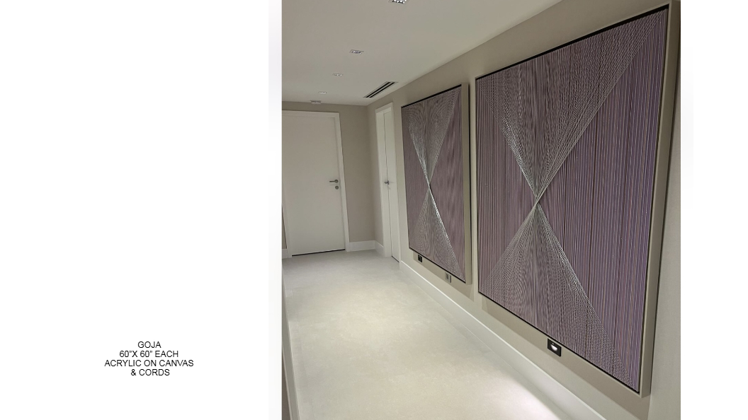 Kinetic string art by Alessandra Meskita — piece 84